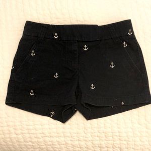JCrew Navy Anchor chino shorts